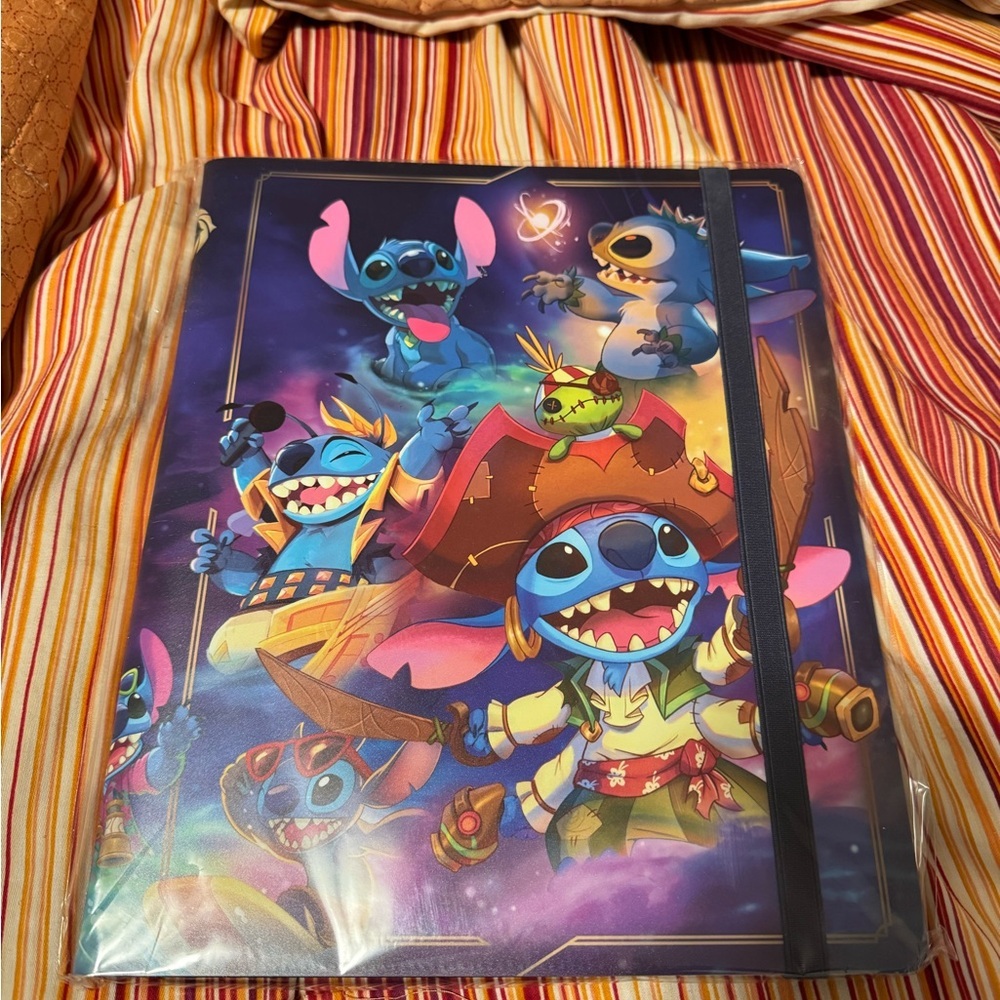 Disney Lilo & Stitch Pirate Notebook Folder - Colorful Blue Artwork